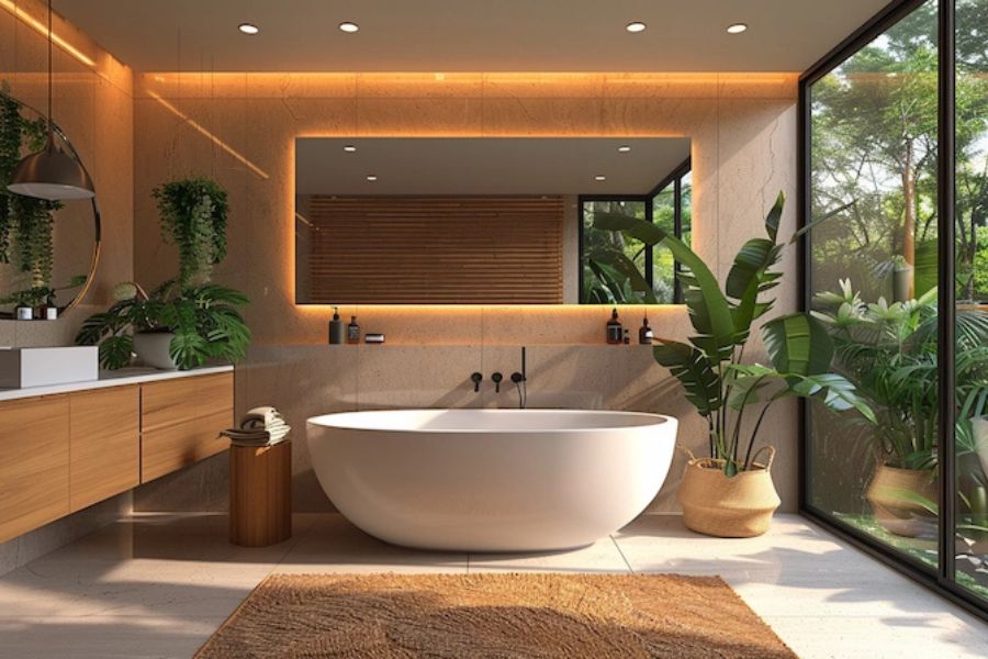 Desain Kamar Mandi Hotel Bathtub Freestanding