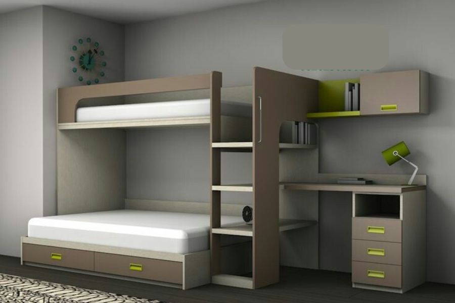 Desain Kamar Tidur Anak dengan Area Belajar