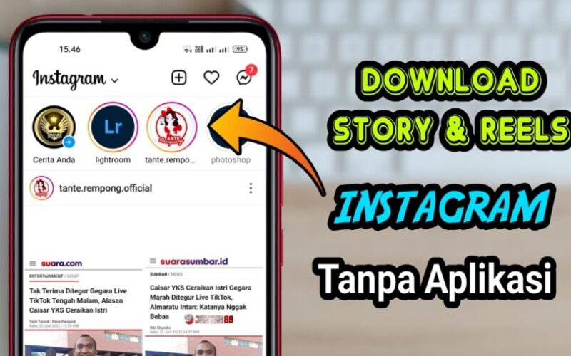 Cara Download Story IG
