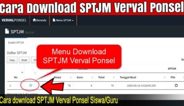 Cara Download SPTJM Verval Ponsel