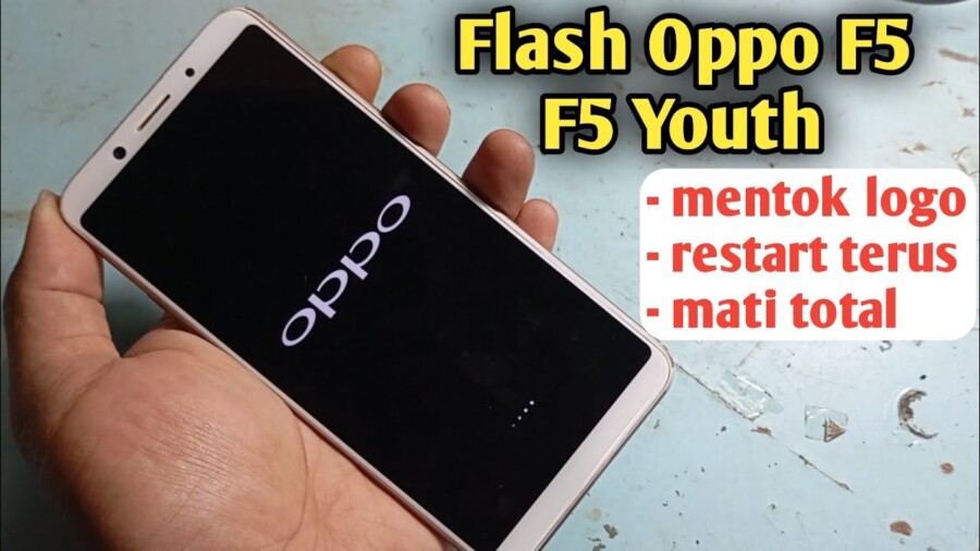 Cara Flash Oppo F5