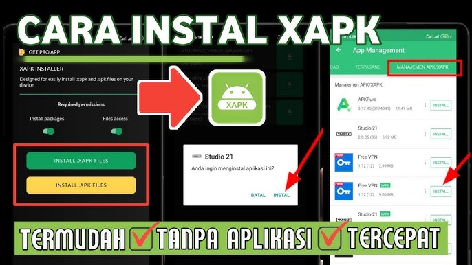 Cara Install XAPK