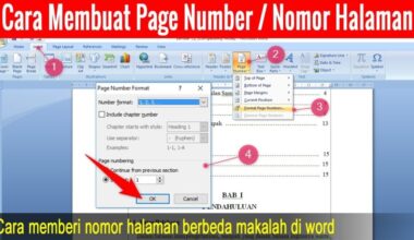 Cara Membuat Nomor Halaman Makalah di Ms Word