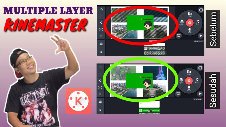 Cara Menambah Layer Video Di Kinemaster