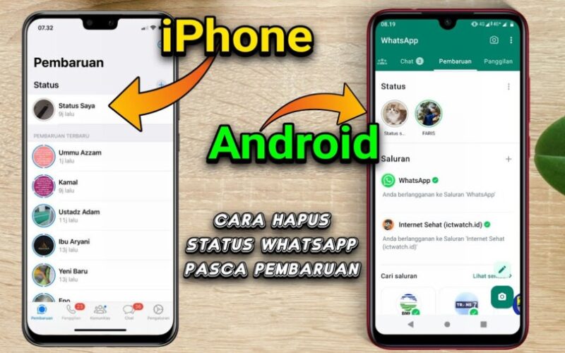 Cara Menghapus di Status WA