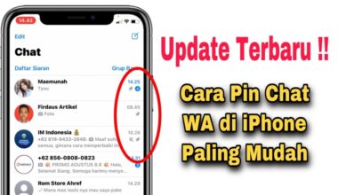 Cara Pin Chat WA di iPhone