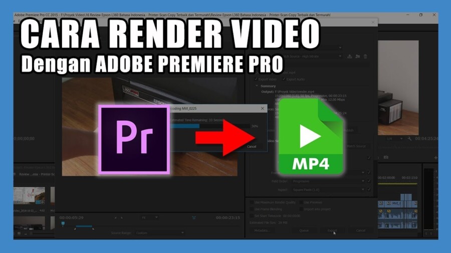 Cara Render Adobe Premiere