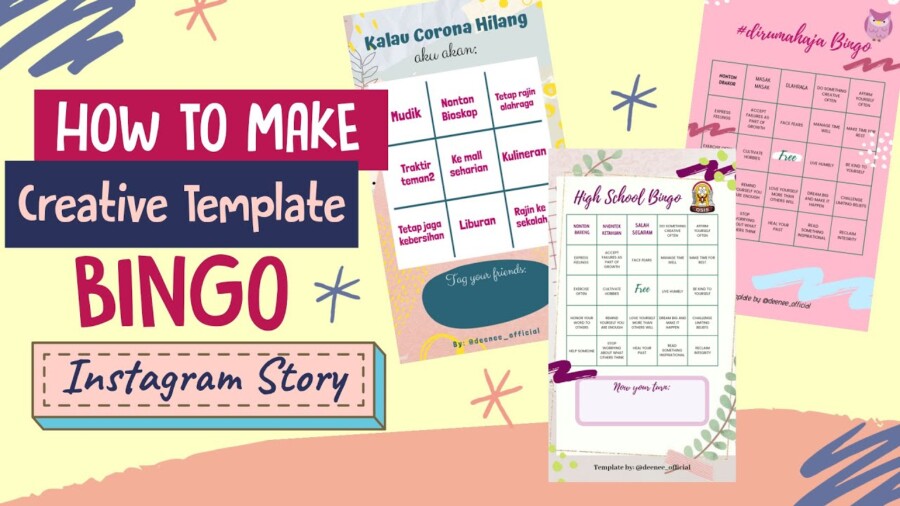 Cara Membuat Template Bingo Instagram