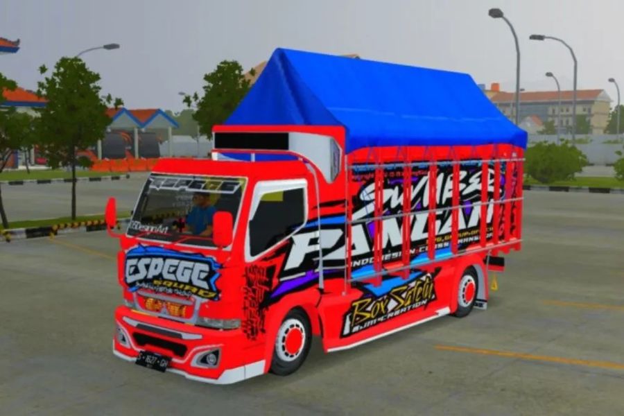 Download Livery Truck Canter Full Sticker Strobo