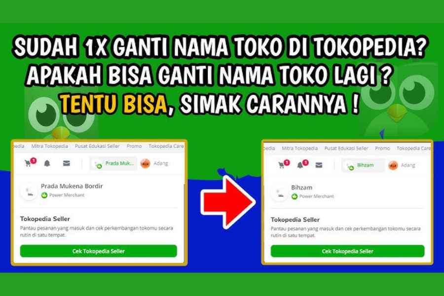 Ganti Username Tokopedia