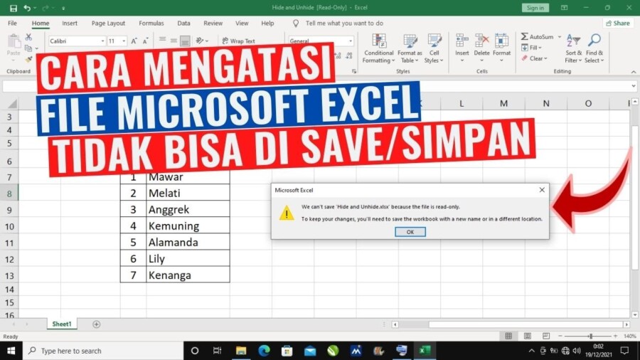 Excel Tidak Bisa Di Save