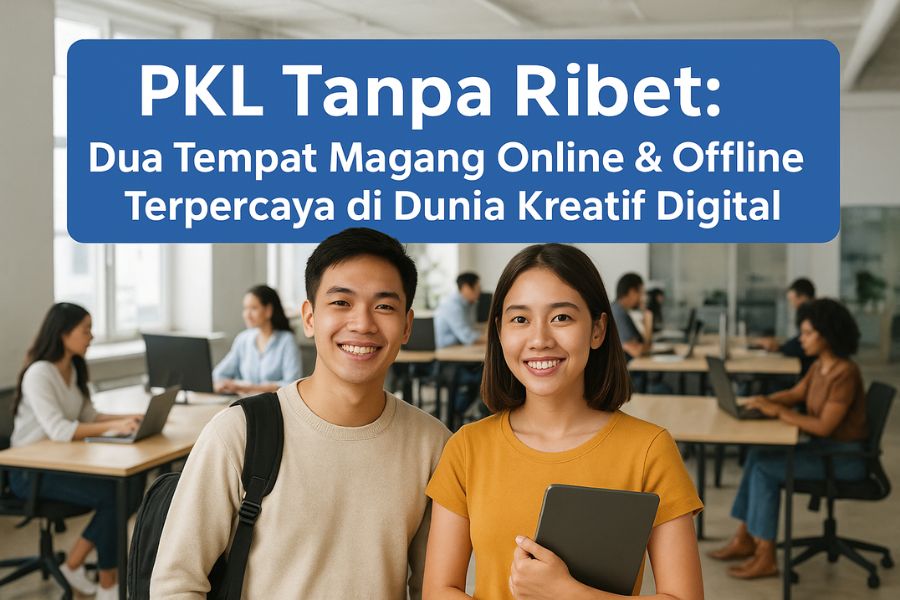 Dua Tempat Magang Online & Offline Terpercaya di Dunia Kreatif Digital